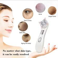New Mini Facial Beauty Device, LED Skin Rejuvenation Massage Stick, Facial Skin Care Massager, LED Photon Skin Rejuvenation Device, USB Rechargeable Home Beauty Instrument For Face And Neck, Battery Capacity: 400mAh - White - View 7