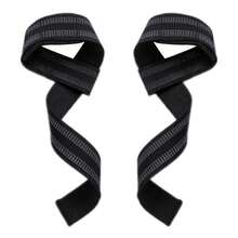 Weightlifting Support Belt, Fitness Deadlift Anti-Slip Grip Straps, Barbell Pull-Up Anti-Slip Wrist Wraps - Multicolor - View 11