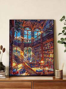 DIY Magical Fantasy Library (Frameless 8x12 / 16x20 Inches) Paint By Numbers Kit (Acrylic) Arts & Crafts For Adult Beginners, Home Wall Decor, And Holiday Gifts For Relaxation And Creative Joy - Sets - View 4