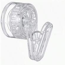 1pc Rotating Suction Cup Storage Rack, No-Drill Markless Clip, Can Hang Gloves And Towels, Laundry Design, High Load-Bearing Hook Clip Rack, Multi-Function Hook - Multicolor - View 1