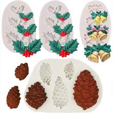 2PCS Leaf Silicone Molds, Tree Leaves Shape Mold, Resin Plaster Polymer Clay Soap Mold, Christmas Decorating Tool - A - View 10