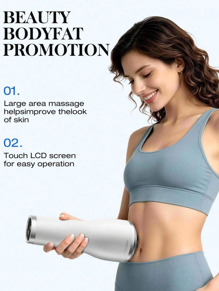 Lenovo Lymphatic Detox Massage Tool And Cellulite Reduction Massager, Helps Reduce Stretch Marks And Cellulite, Body Shaping Device, Pain Relief For Legs, Arms And Abdomen, Body (White) - Multicolor - View 1