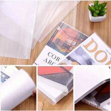 5/10/20pcs Transparent Plastic Book Covers, Book Protection Sleeves, Self-Adhesive Sealing, Transparent Book Covers, Suitable For School Student Book Protection, Waterproof And Wear-Resistant, A4, 16K, A5 Sizes, Back To School Season, Learning Supplies - Multi-color - View 8