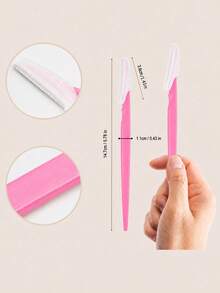60pcs/24pcs/12pcs/6pcs/1pc Eyebrow Shaving Set Designed For Women And Men, Includes Storage Box With Safety Cap, Eyebrow Trimmer For Trimming And Shaping Beautiful Eyebrows, Facial Hair Removal Razor, Washable And Reusable, Suitable For Facial And Body Hair Removal, Essential Tool For Hair Salon, Makeup And Beauty Industry And Daily Use, Beauty And Travel Accessory - Multicolor - View 4