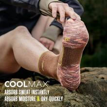 Naturehike زوج واحد من جوارب المشي لمسافات طويلة الرياضية الخارجية الممتصة للصدمات حتى منتصف الساق - متعدد الألوان - مشاهدة 3