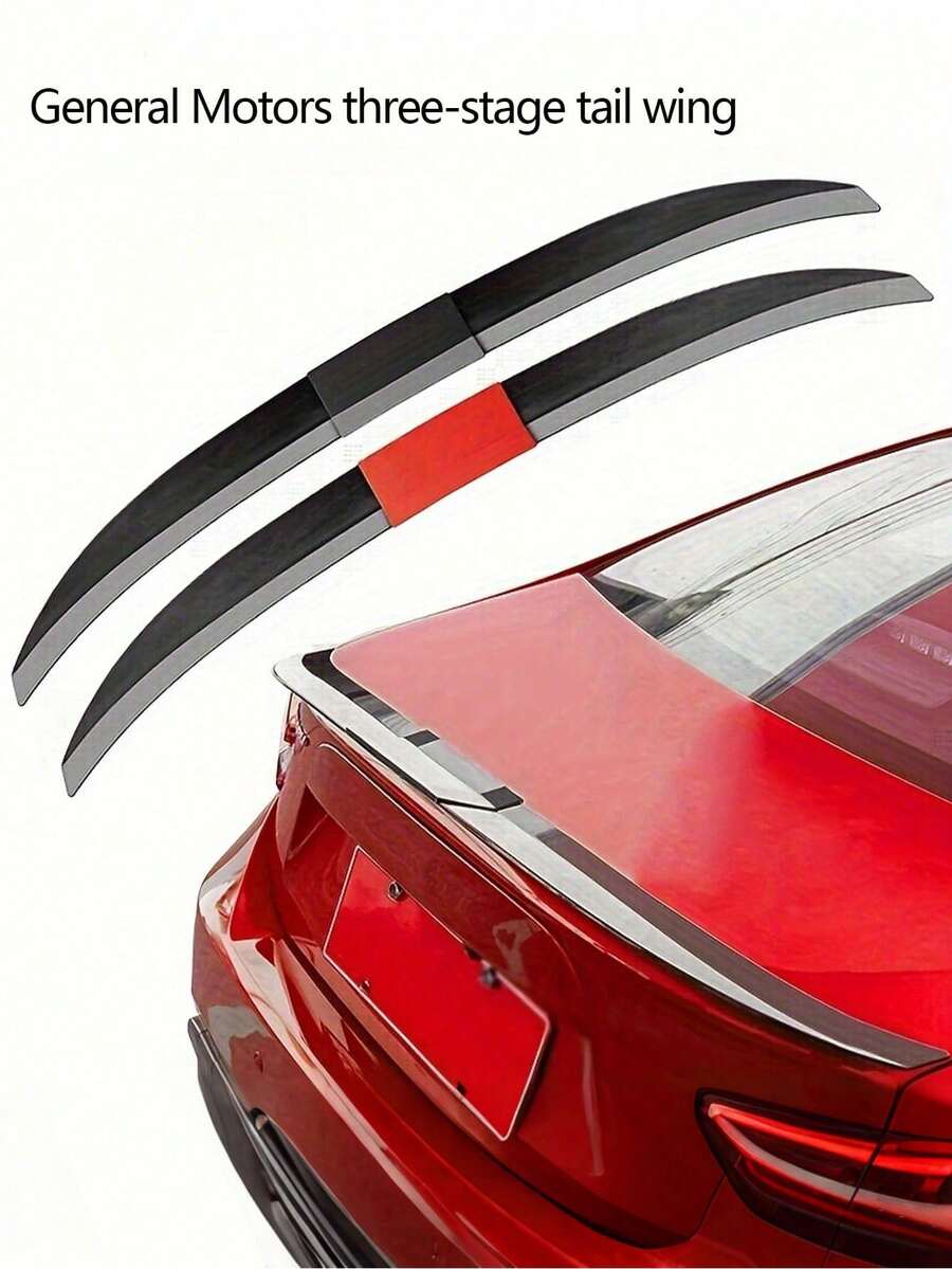 Alerón trasero ajustable de 3 secciones para modificación universal de coche - A - Ver 1