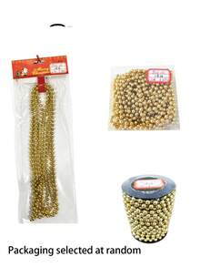 24/5m Christmas Bead Garland, Shiny Metallic Bead Chain String, Xmas Tree Hanging Decor, Bead String Ornament, Suitable For Fireplace Mantel, Wreath, Wedding Table And Indoor Holiday Party Christmas Tree Decoration - Multiple Styles - View 6