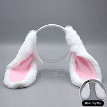 1pc Fashionable Cute Rabbit Ear Headband, Practical Fun Rabbit Hair Accessory Headpiece Cosplay Prop, Suitable For Adult Party Costume Hair Accessory - Multicolor - View 13