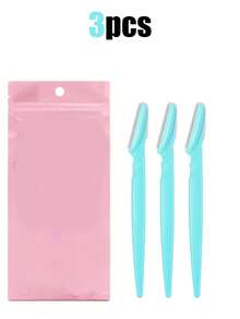 12/6/3/1pc Hair Trimmer, Designed For Men And Women, And Facial Razor, Face Razors For Women Exfoliating Skin Removal Tool, With Long Handle Design, Equipped With Dust Cover, Reusable And Washable Eyebrow Trimmer, Suitable For Beginners Eyebrow Trimming, Facial Hair Trimmer, Eyebrow Shaping. - Multicolor - View 7