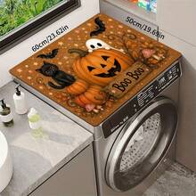 1pc Halloween Pumpkin Pattern Kitchen Absorbent Drying Mat, Fun Horror Style, Suitable For Halloween, Autumn Kitchen Countertop, Dining Table, Coffee Machine And Party Decoration - Multicolor - View 11