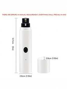 Professional Electric Dog Nail Grinder With LED Light - Dual-Speed, And Painless Nail Trimmer For All Dog Breeds; USB-Rechargeable, Ergonomic Pet Grooming Tool With Built-In Lithium Battery; Stylish, Modern Design Battery Capacity 200mAh - View 3
