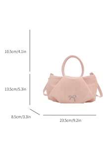 This Stylish And Sweet Bow-Tie Handbag Is Perfect For Commuting And Other Occasions, Making It The Perfect Gift For Teenagers. - Multicolor - View 3