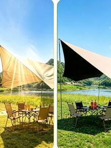 Camping Tarp, Multiple Sizes Available, Waterproof And Tear‑Resistant, Large Sun‑Shading Area, Lightweight And Easy To Store, Suitable For Outdoor Activities, Hammocks, Cars And Picnics - Multicolor - View 7