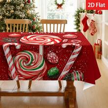 Christmas Decoration Candy Cane And Lollipop Design, Holiday Winter Wonderland Theme Perfect For Holiday Parties, Family Gatherings, Christmas Dinner Table And Kitchen Decor, A Delightful Gift - A - View 3