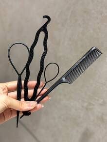 2PCS/Set Hair Styling Pin Tool, Ponytail Maker And Braid Styling Fixing Hairpin, Multi-Function Hair Accessory, For Daily Hair Styling And Travel Use - Multicolor - View 5