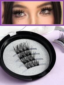 Magnetic False Eyelashes Cross Style Boxed Portable - View 2