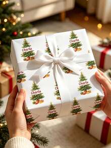 Personalized And Custom Christmas Gift Wrapping Paper; Fun Designs For Christmas, Holidays, And Birthdays; Suitable For Crafting And Gift Wrapping; Perfect For Anniversaries, Valentine's Day, Mother's Day, Birthdays, And Other Occasions. - Multicolor - View 6