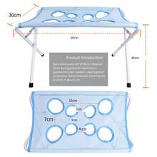 Tempat Tidur Mandi Anti Gores untuk Anjing Peliharaan, Perawatan Anti Kejar-Kejar dan Anti Kabur, Tempat Tidur Mandi Hammock, Bahan Jaring Bernapas Dua Lapis, Rangka Logam Desain 8 Lubang, Cocok untuk Kucing dan Anjing Kecil dan Sedang, Bebas Genggam Setelah Digantung dan Dipasang, Mandi, Perawatan, Pemotongan Kuku, dan Manikur - Satu-Ukuran - View 5