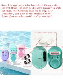 Women's Hair Removal Razor, Suitable For Underarms, Legs And Bikini Area, Portable Pink Manual Razor, Women's Bikini Manual Safety Razor Blade Hair Removal/Shaving/5-Layer Blade, Stainless Steel Replaceable Pink Razor Head, Girls Gift Travel Essential (Razor Handle + Razor Head + Storage Box) With Compressed Face Towel, Travel Supplies - Multicolor - View 10