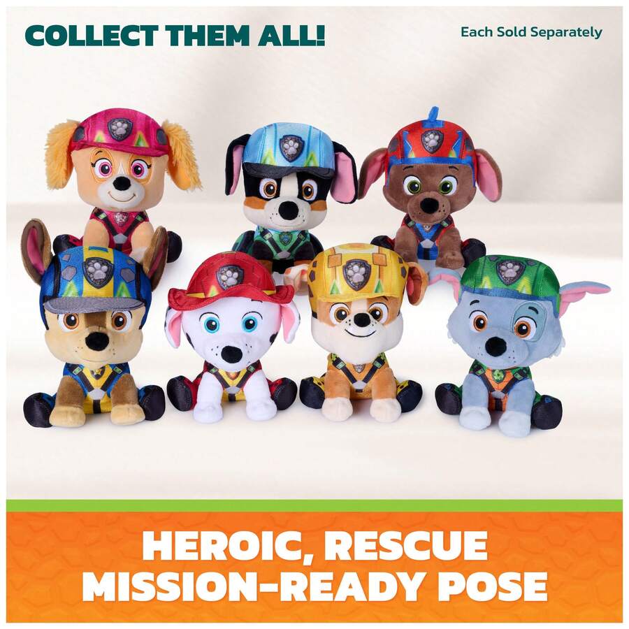 Spin Master PAW Patrol 汪汪隊恐龍電影版 6英吋毛絨娃娃 Marshall/Chase/Rocky/Rex/Zuma/Skye/Rubble 0+ - 彩色 - 查看 1