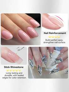 BORN PRETTY 5ml 5 In 1 Nail Glue Gel Soak Off UV LED Multi-Functional Gel Polish Nail Tips & Rhinestone Adhesive Gel, DIY Home Salon Manicure Supply - 1PC - View 6