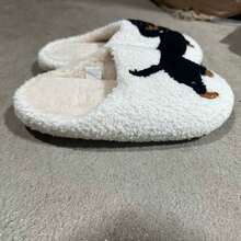 Sandal Rumah Hangat untuk Wanita Motif Dachshund untuk Pemakaian Sehari-hari - putih - View 3