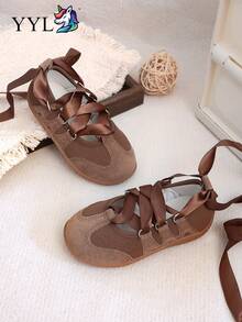 Pink Sweet & Cool Lightweight Soft Sole Anti-Slip Wear-Resistant Comfortable Stylish Sneakers - Brown - View 3