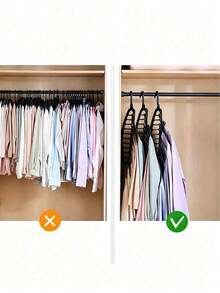 Multifunktionaler 360° drehbarer platzsparender Kleiderbügel mit mehreren Löchern, spiralförmiger Kunststoffbügel für Zuhause, Wohnheim und Reisen, 1/3 Stück, unverzichtbar für Zuhause und Studentenwohnheim, Mehrzweck-Organizer, 11-Loch-Aufbewahrungsorganizer für Kleiderschrank und Garderobe, kann T-Shirts, Röcke, Unterwäsche, dünne Kleidung aufhängen, platzsparend, horizontal und vertikal abnehmbares Haken-Design - Übersicht 2