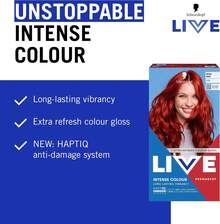 Schwarzkopf LIVE Intense Colour Long-Lasting Permanent Hair Dye (035 Real Red) - 035 Real Red - View 9