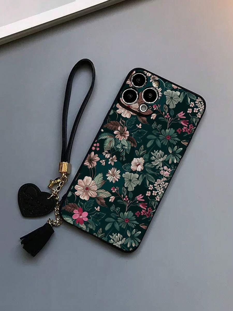 精準孔位直邊花卉彩繪加厚防摔手機殼 保護套 附全新皮革愛心手繩 DIY 手機飾品 皮革繩流蘇吊飾 短款腕帶 適用 15 Pro Max Apple P13 16 Pro Max P14 女款 P11 16 軟殼 P12 防摔 XS.XR /78P.78GES2 A50 A12 A32 A52 A72 A51 A21S A13 A14 S22 Ultra S23 A33 A53 S20 FE 11 Youth.12 Pro.12/12X.Note 11.9A.9C.Poco X3 NFC. 10. 9.Note 9.12C.Note 11 Pro. 10C.Note 8 Pro 手機殼保護套