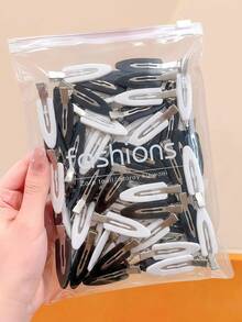20/10/4pcs Solid Color Seamless Hair Clips, Suitable For Casual Makeup, Face Washing, Hair Accessories - For Girls And Women, Daily Essential - Multicolor - View 16