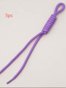 5pcs/Pack Handmade Woven Nylon Phone Lanyard Keychain Strap Plush Doll Bag Charm DIY Handmade Daily Decoration Nylon Knot Rope - 5pcs/pack - View 17