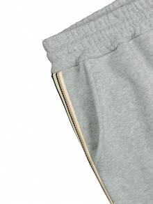 Bộ đồ nam Kolrap áo pullover khóa kéo 1/4 và quần jogger, đồ thể thao sọc bên hông, set phối 2 món thường ngày mùa thu - Xám - Xem 9