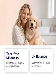 Multi-Effect All-In-One Pet Shampoo, Gentle Tear-Free PH-Balanced Cleansing And Conditioning Shampoo Suitable For Pet Skin. One Step To Clean And Condition Fur. It Makes Fur Fluffy, Silky And Fresh-Scented. Perfect For Daily Home Care, Suitable For Dogs And Cats, Designed To Simplify The Bathing Process. - 100ml - View 4