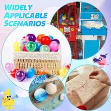 2/6/10/20pcs Round Fillable Balls For Vending Machines Clear Plastic Capsules For Party Favors DIY Crafts And Decorative Use - Multicolor - View 6
