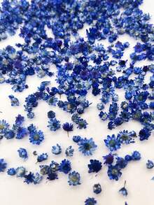 140pcs Blue Artificial Mini Daisy Flowers, Resin Nail Art Aromatherapy Handmade Filling Decorative Material, DIY Accessories For Christmas, Birthday Party And Other Holidays - Blue - View 4