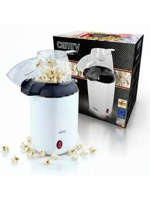 CAMRY Popcorn Maker, Popcorn Machine, Popcorn Popper, Hot Air Popcorn Popper - 1200W, Oil-Free, Transparent Lid With Measuring Cup, Anti-Slip Feet, Overheat Protection, White - EU E Type Plug(220-240V) - View 7