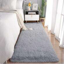 1pc Luxury Pale Pink Fluffy Rug - Soft Plush Polyester Mat, Soft & Comfortable, Machine Washable, Suitable For Bedroom And Living Room, Elegant Bedroom Carpet Bathroom Decor - Pink - View 20