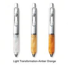 1pc New Style Photochromic Thick Barrel Click Neutral Pen 0.5mm Bullet Tip, Sun-Activated Color Changing Highly Attractive Student Black Practice Pen, Bullet Tip Pen Head With Full And Smooth Ink Flow, Smooth And Fluid Writing With Bold And Clear Handwriting, Resistant To Ink Splatter And Skipping, Comfortable For Long-Term Daily Practice, Creative Photochromic Pen Barrel With Brighter Colors Under Stronger UV Rays, Different Appearances Indoors And Outdoors, Fun And Novel Design With Outstanding Aesthetics, Thick Barrel Body Design - A - View 10