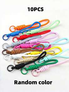 Random Color Nylon Rope DIY Handmade Weaving Set, Materials For Weaving Keychains And Backpack Decorations, Perfect Choice For Valentine's Day Gifts - Multi-color - View 14