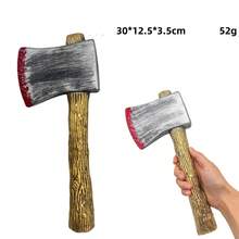1pc Halloween Carnival Realistic Small Axe Plastic Weapon Cosplay Prop Party Supplies - Multicolor - View 7