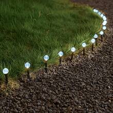 Solar Powered Spherical Garden Path Light, Sparkling Crystal Ball Ground Stake Light, Garden Lawn Landscape Aesthetic Night Atmosphere Decorative Light - Black - View 18
