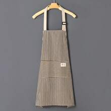 Customized Embroidered Name Apron, Kitchen Apron - Breathable And Skin-Friendly, Personalized Design, Thoughtful And Practical Souvenir, Striped Color Options. Suitable For Cooking, Baking, Handicrafts - Ideal For Home Use, Craft Studio - Multicolor - View 9