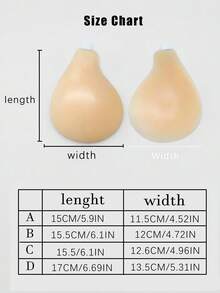 1pc Women's Strapless Backless Lift Bra, Silicone Material, Invisible Shoulder Straps, Suitable For Wedding Dress - Multicolor - View 7