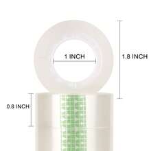 Eagle 16 Rolls Transparent Adhesive Tape Refill, Clear Gift Wrapping Tape, Suitable For Office And Home, 19mm X 20m - 16 Rolls - View 3