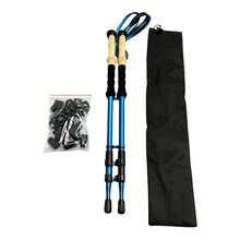 Lightweight Hiking Sticks Hiking Poles Adjustable Trekking Poles - Blue - View 4