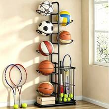 1PCS 5/7 Tier Storage Rack Holder Organizer Football Basketball Ball Volleyball Basket Stand - 7 Tier - View 5