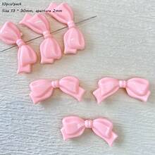 Solid Color AB Acrylic Small Fresh Bow, Loose Bead Bead Bead, Handmade DIY Mobile Phone Chain, Necklace Accessories - Multicolor - View 9