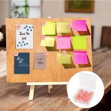 10pcs Pink Cherry Blossom Pattern Push Pins, Decorative ABS Resin Push Pins, Suitable For Photos, Postcards And Notes, Messages, Paper - A - View 5