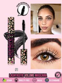 MISSLYN-Lashtastic Volumizing Mascara, Explosive Volume, Long-Lasting, Removable Formula, Innovative Brush, Ultra-Rich And Intense Color, Volumizing Effect, Powerful Volumizing Lashes, Layerable Formula, Suitable For Halloween, Vegan, Cruelty-Free - #1 Black - View 10